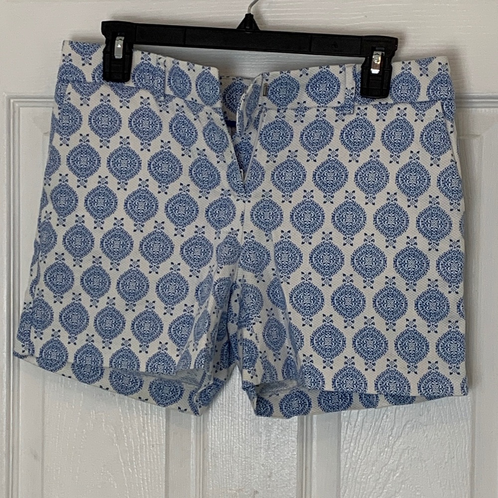 Blue and white summer shorts